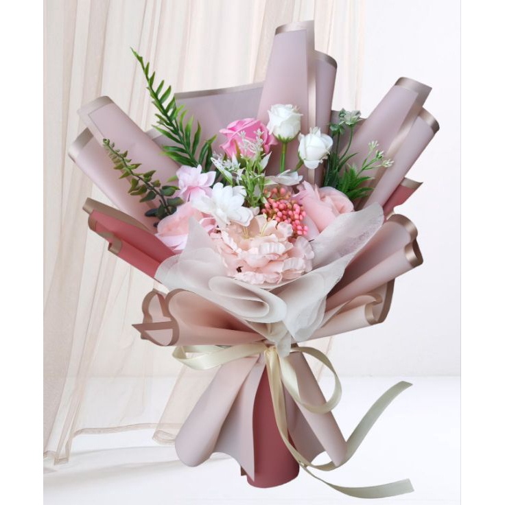 Ready Terheboh  BOUQUET FLOWER KOREAN STYLE ARTIFICIAL  BUKET BUNGA BUNGA UCAPAN KADO PACAR KADO WIS