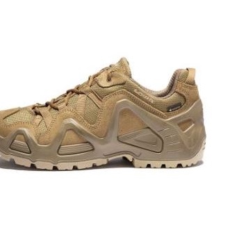 Boom Sepatu LO  Sepatu Gunung Lowa  Army Boots Outdoor Low  Khaki