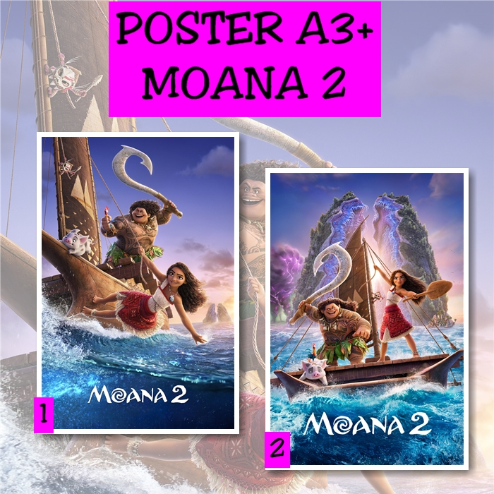 Poster Film MOANA 2 bebas Request Movie Dekorasi KAMAR Dinding Aesthetic Bioskop