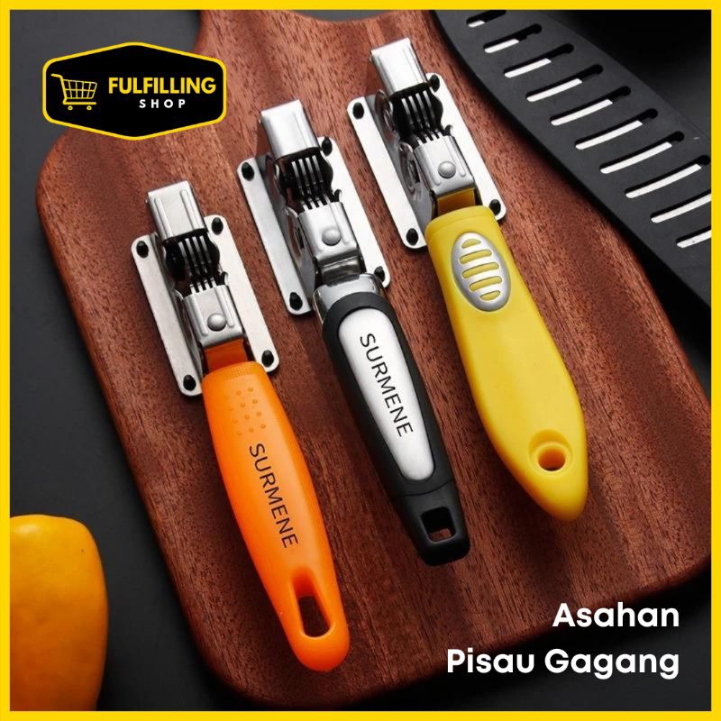 Alat Pengasah Pisau Stainless / Asahan Pisau Gagang