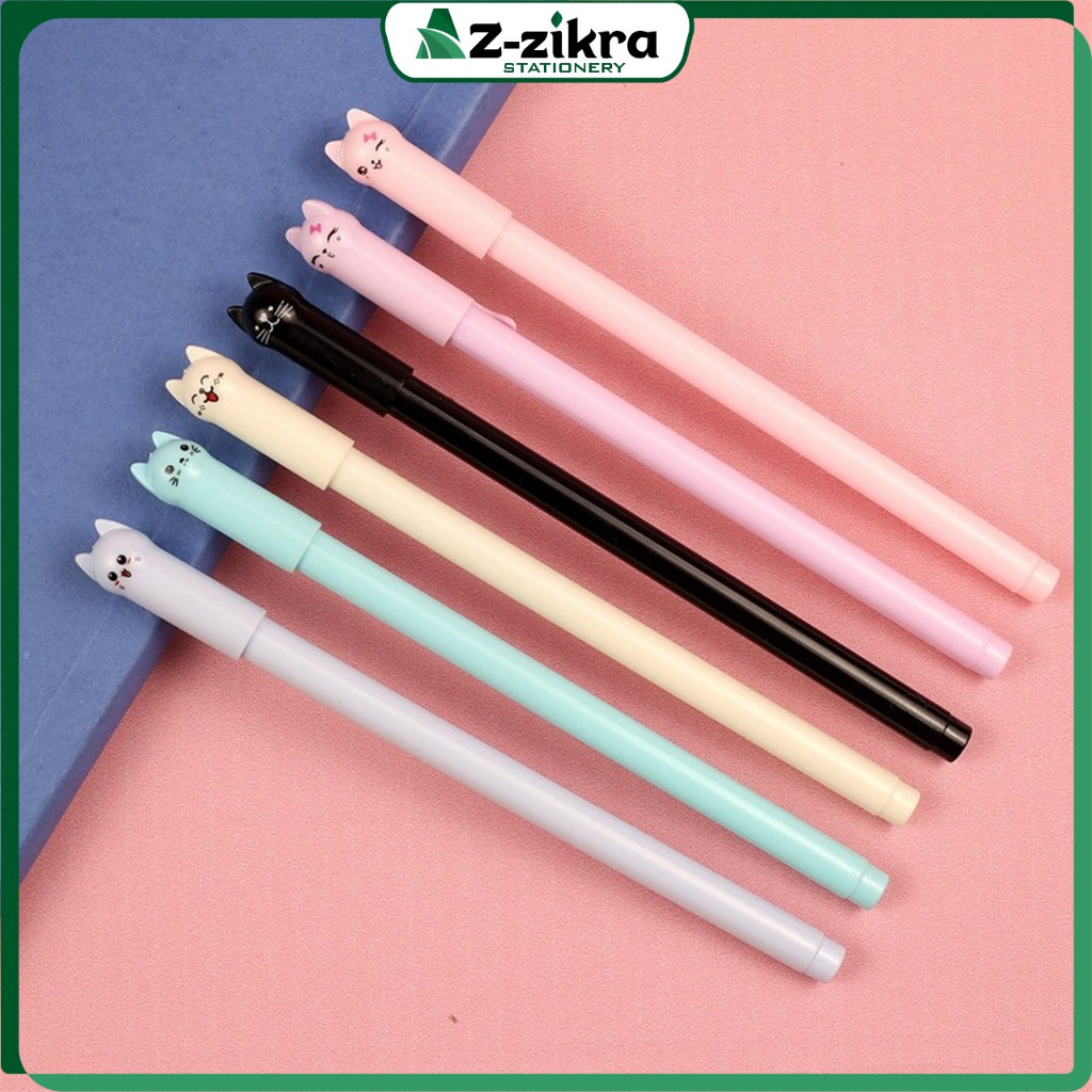 

Pena Unik Bolpen Motif Kucing Lucu Stationary Alat Tulis / Pulpen Gel Karakter Kartun Kucing Az Zikra Stationery A14