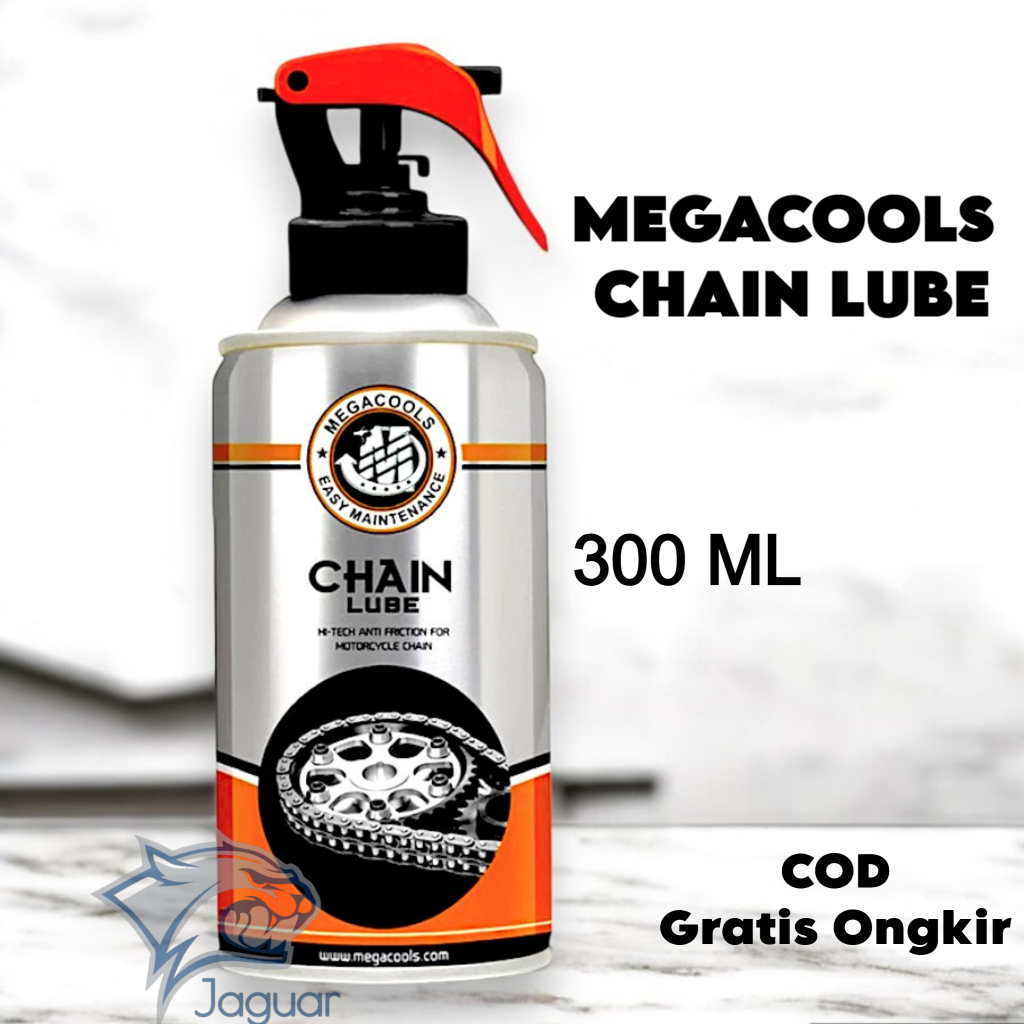 CAIRAN PEMBERSIH PELUMAS GEMUK RANTAI MEGACOOLS CHAIN LUBE 300ML