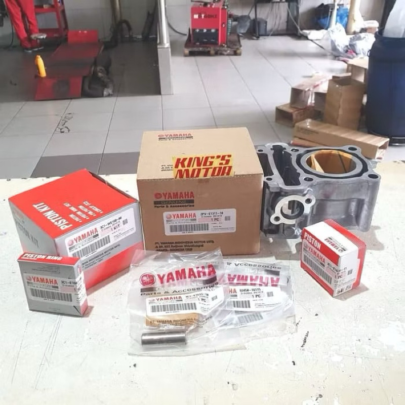 BURING BORING CYLINDER SILINDER BLOK MX KING MXKING SET PISTON ORIGINAL YAMAHA