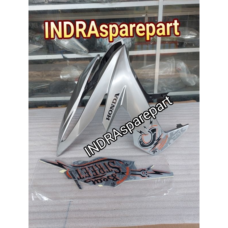 Tameng Dasi Body Depan Honda Beat Street 2017 2019 Silver