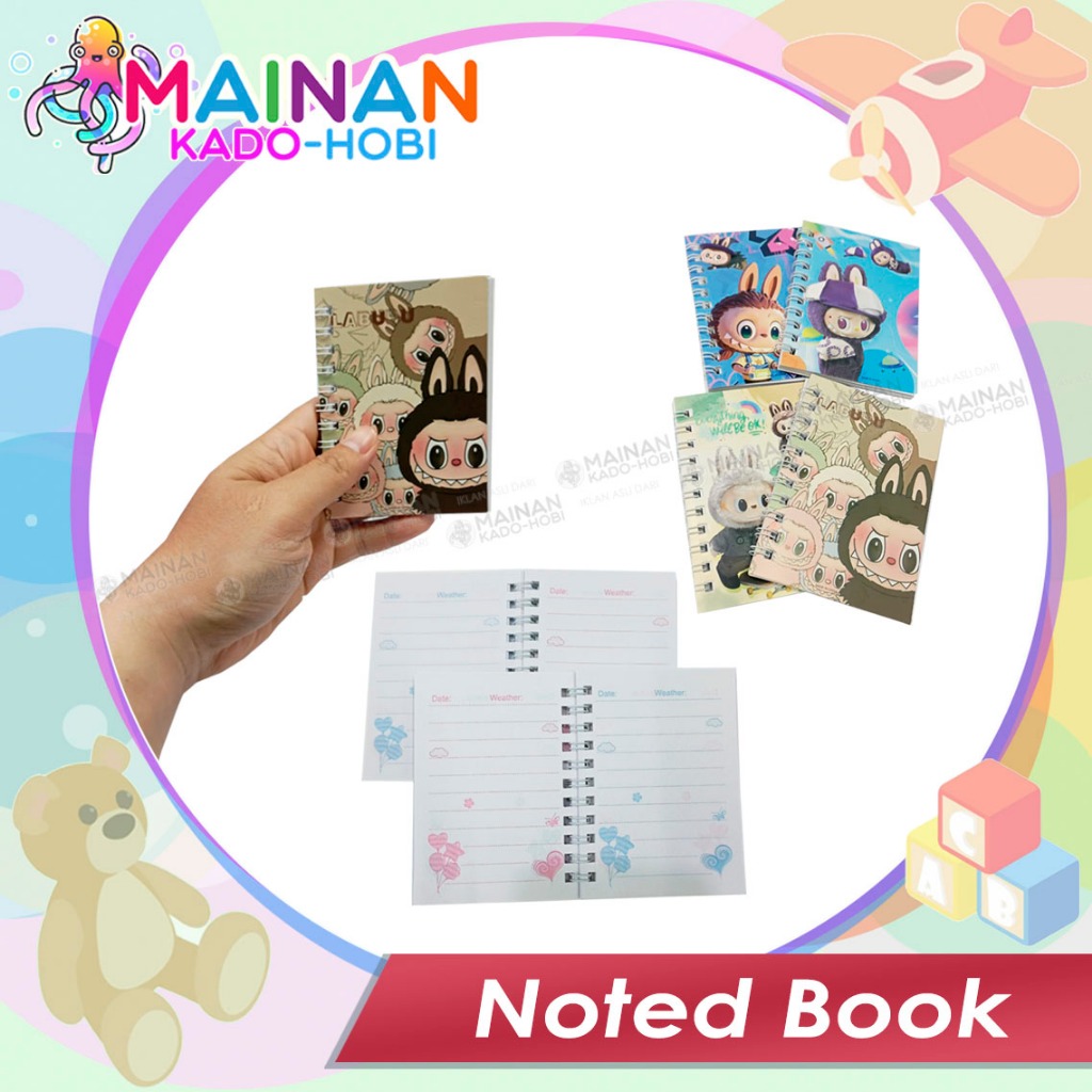 

ALAT TULIS NOTED BOOK BUKU CATETAN SPIRAL KARAKTER MONSTER LABUBU
