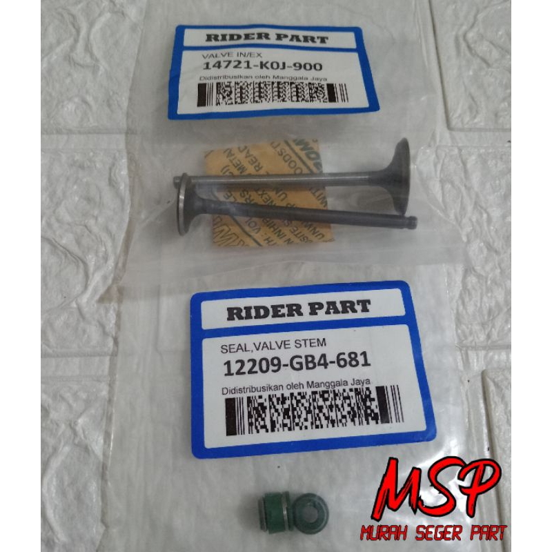 PAKET KLEP SET GENIO KOJ SEAL KLEP GENIO KOJ BERKUALITAS