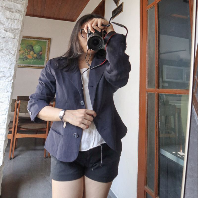 blazer crop wanita/blazer crop/blazer croptop