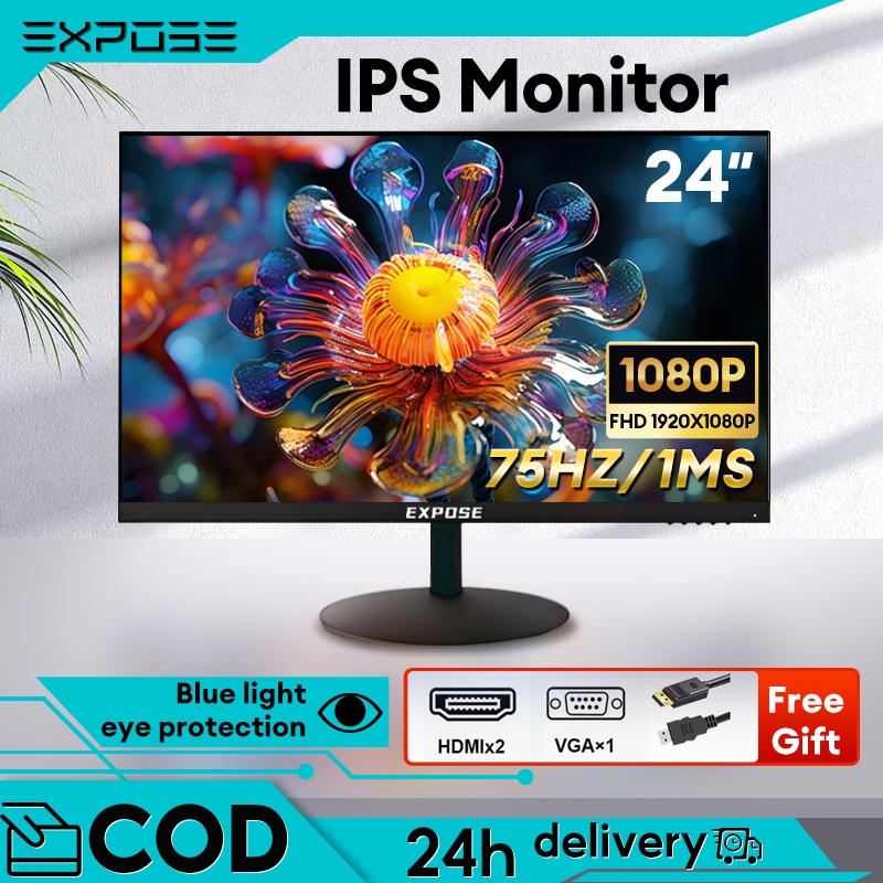 Monitor PC Murah monitor 24 inch Tampilan Layar HD , 1080P , (19/22/24 Inci) Monitor Kantor, Pemanta
