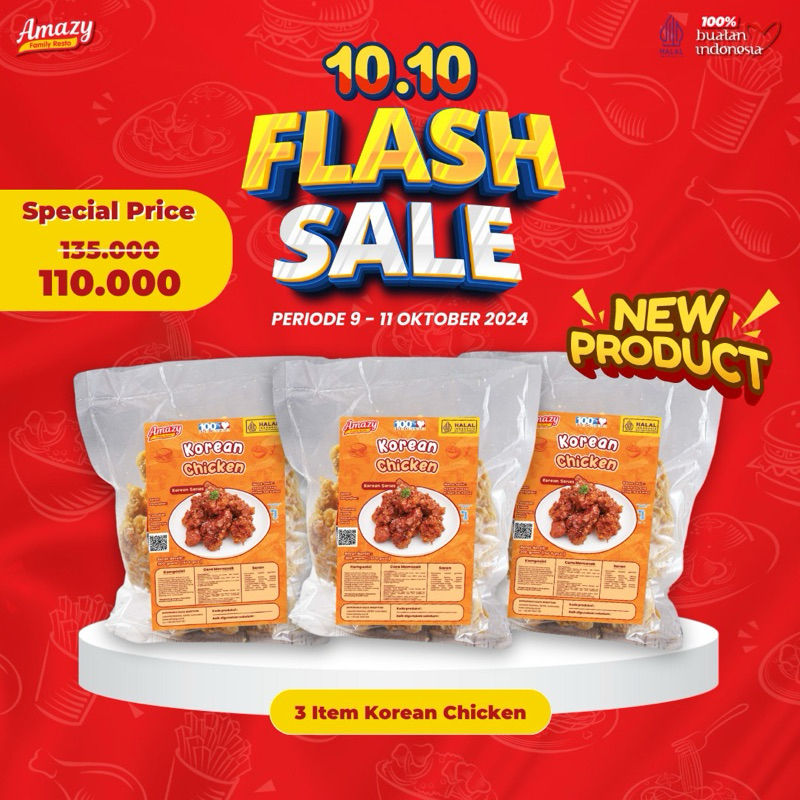 

[Flash Sale 10.10] Amazy Frozen Food Korean Chicken