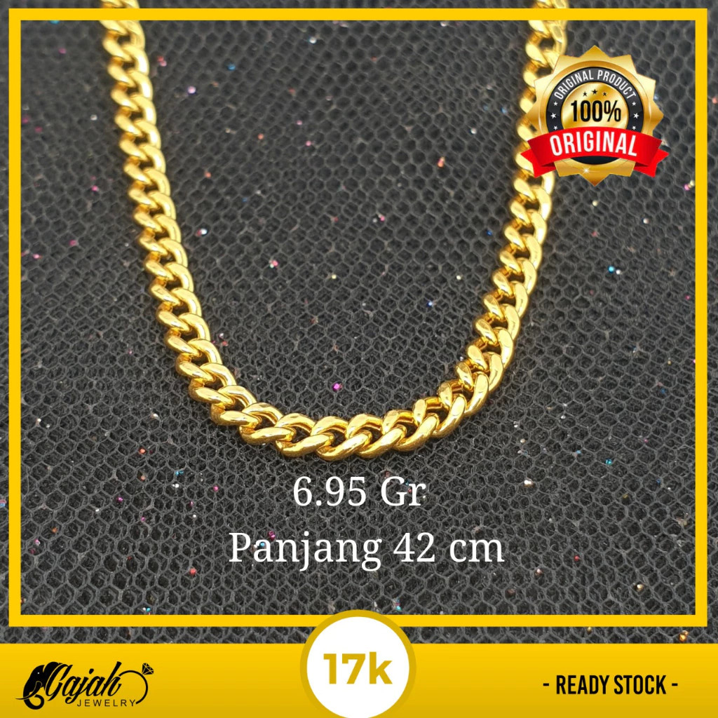 Kalung Emas 17K - 6.95 Gram 6K