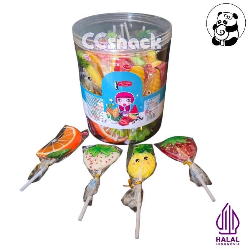 

PENGUIN MIX FRUIT LOLIPOP TOPLES ISI 30