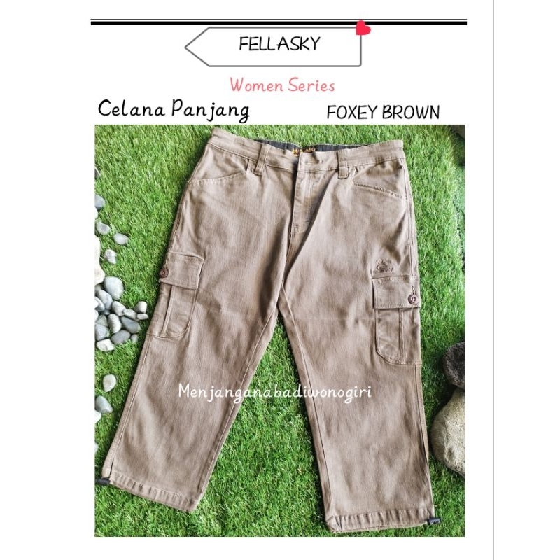 CELANA 3/4 FOXEY BROWN FELLASKY