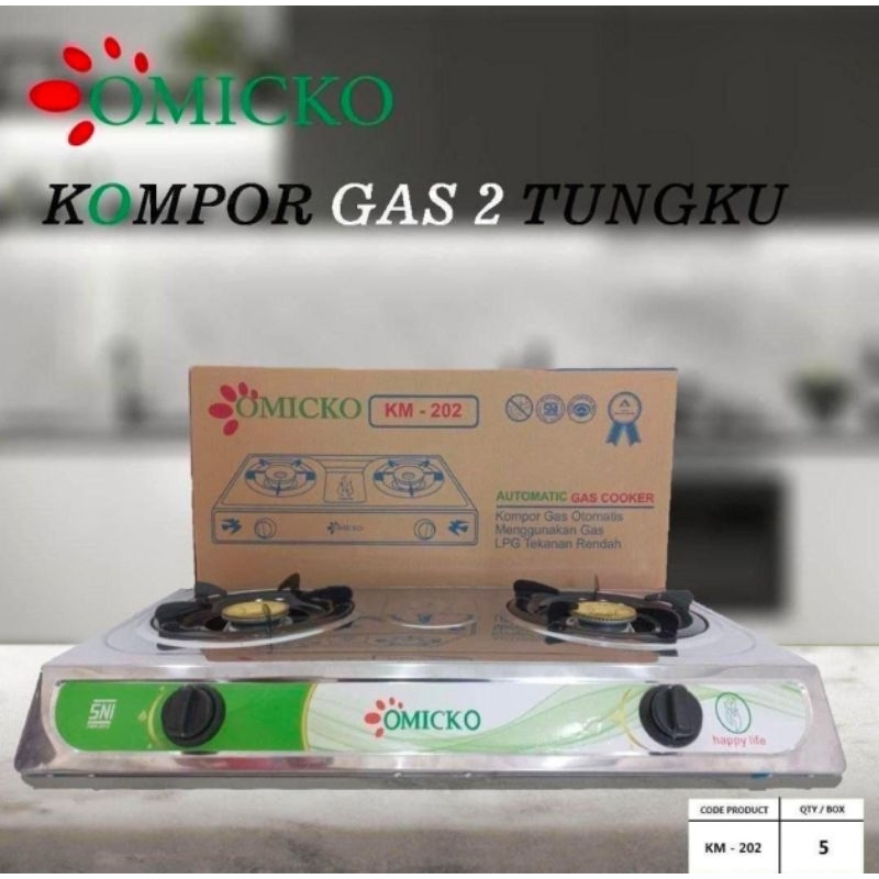 KOMPOR GAS OMICKO 2 TUNGKU