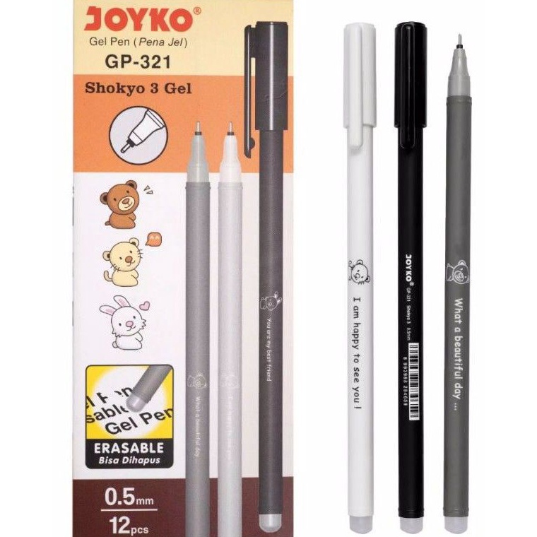 

KODE Q28U Pulpen Hapus JoykoErasable pen 1pak12 pcs