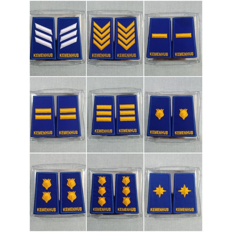 TANDA PANGKAT KEMENHUB PERHUBUNGAN BORDIR