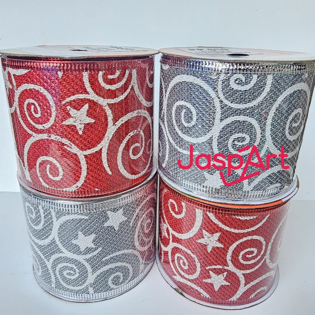 

PITA GLITTER NATAL PITA PARCEL PITA CHRISTMAS PITA HIASAN CANTIK LEBAR 6,3 cm