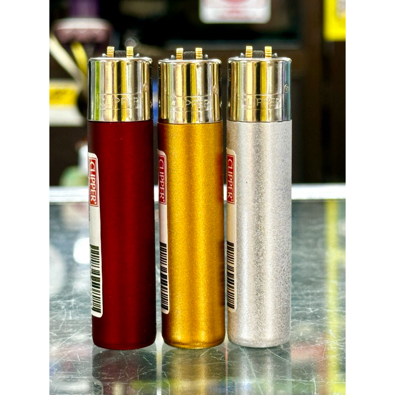 korek Clipper original red gold silver