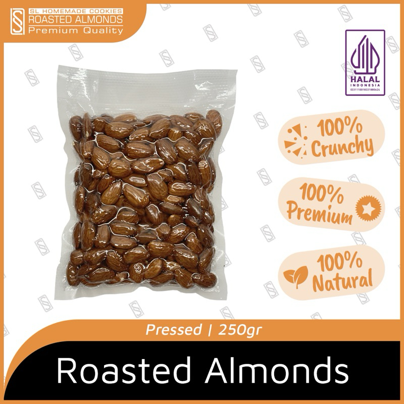 

RB KACANG ALMOND PANGGANG PREMIUM 250 GRAM / ALMOND ROASTED GRADE A