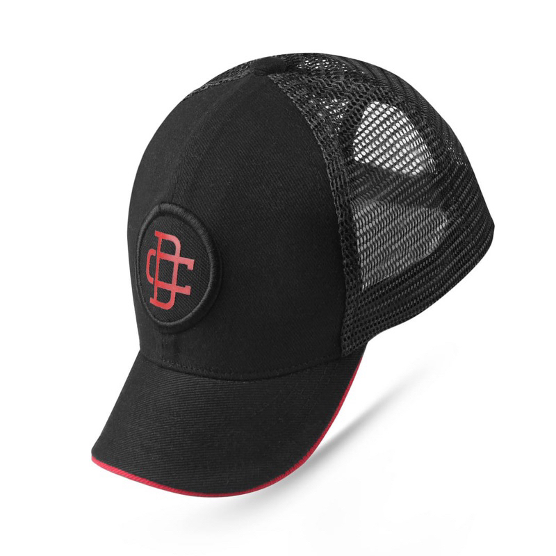 ( COD ) Topi Visor Pendek Pria Hitam - Topi Baseball Jaring Sintong Pendek Original Branded Premium 