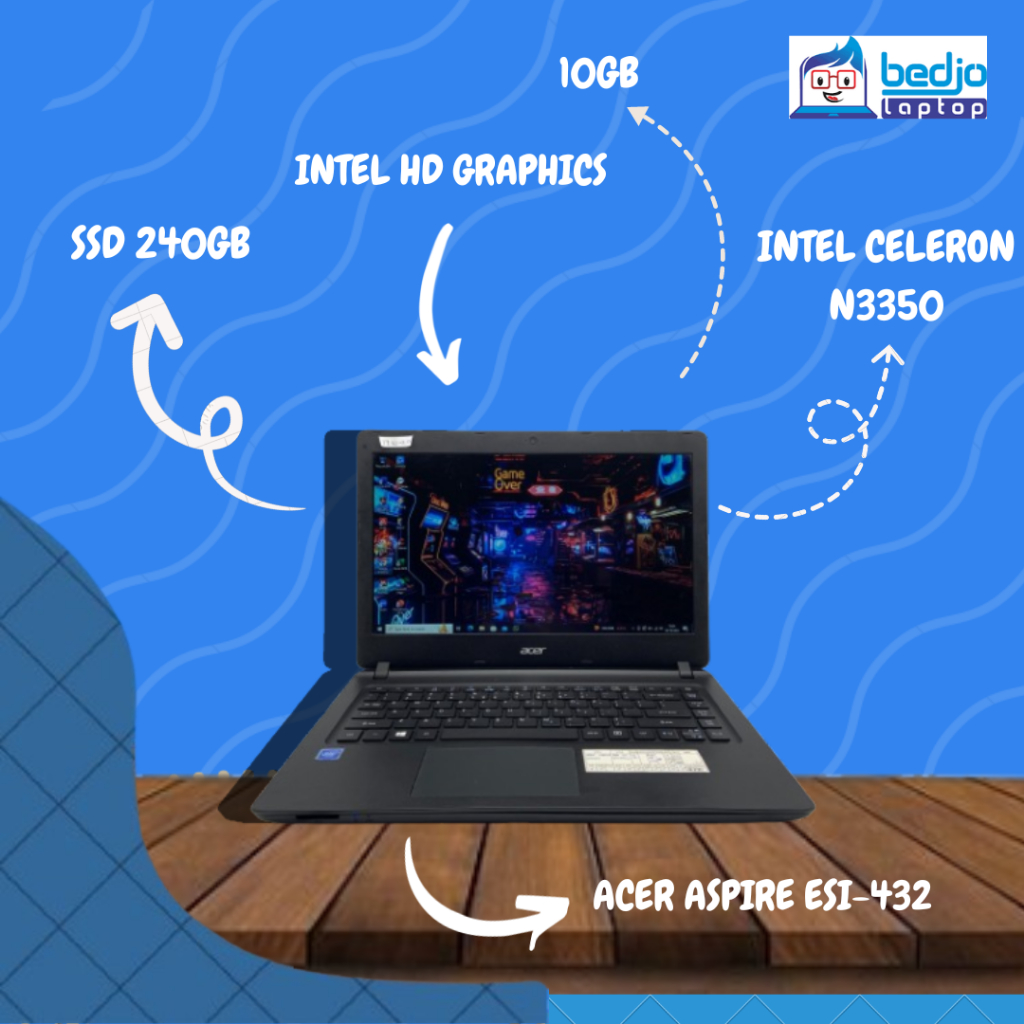 TERMURAH, ACER ASPIRE ES1-432, Laptop Murah, Laptop second, laptop Acer
