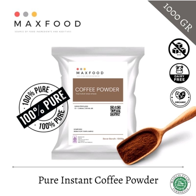 

MAXFOOD PURE COFFEE POWDER ( SUGAR FREE )
