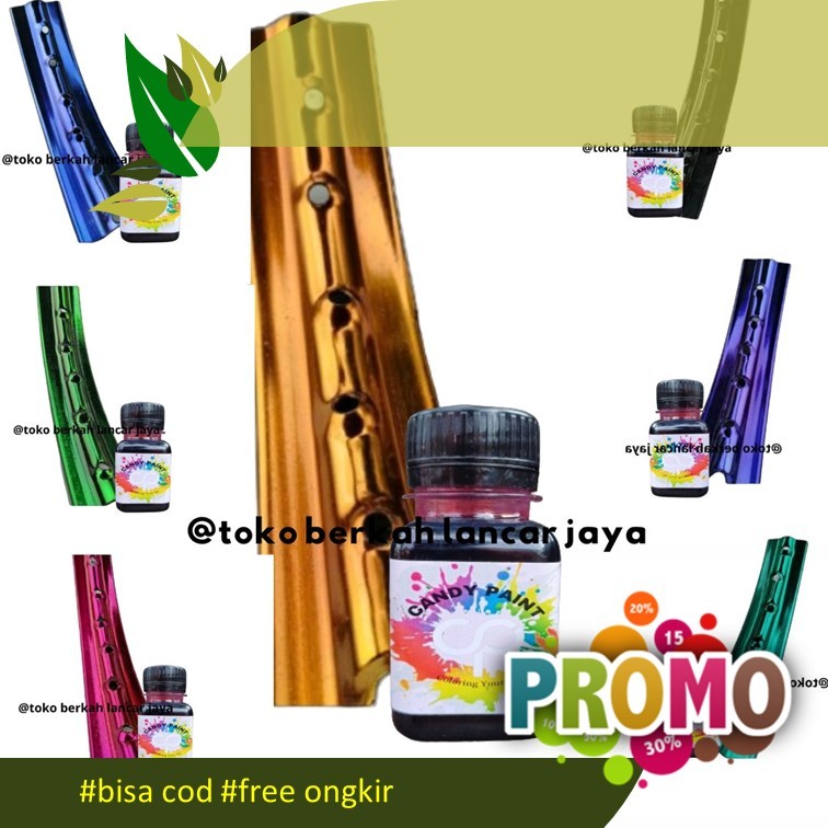 (OLES) 50 ML CANDY PAINT Pewarna Logam Chrome Candy Paint Instan Chrome Oles