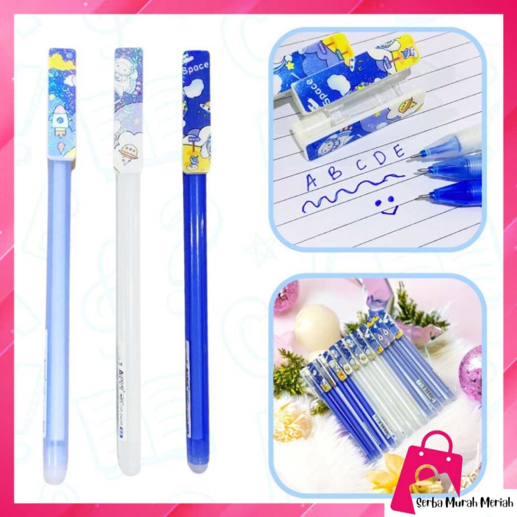 

SMM-Pulpen Gel 0.5mm Erasable Gel Pen Bolpoin Tinta Gel Cair Bisa Di Hapus Pena Aesthetic Edition Karakter Kartun