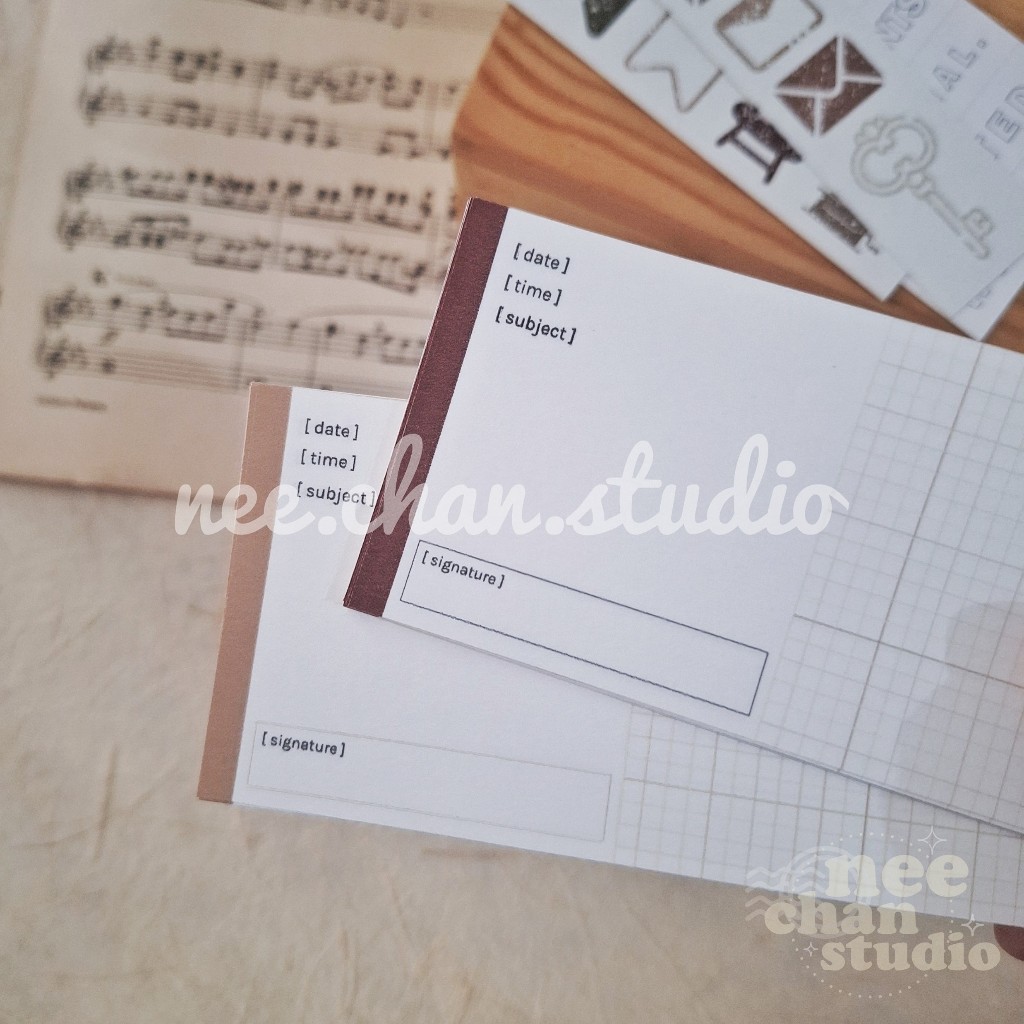 

[nee.chan.studio] Memo Pad / Paper Pack / Journal Memo / Art Journal / Deco / Seri Butterbeer