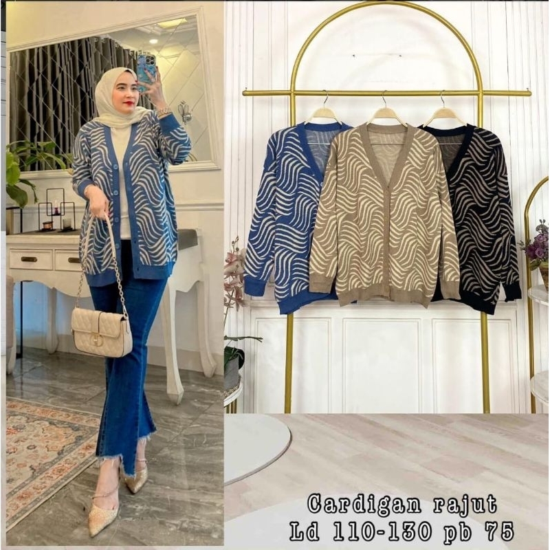 Cardigan Rajut Knit Impor