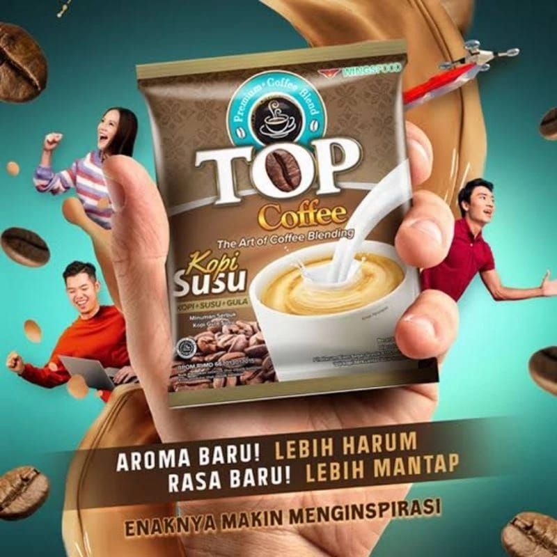 

TOP Kopi Susu 3 in 1 ...1 renceng = 12sachet
