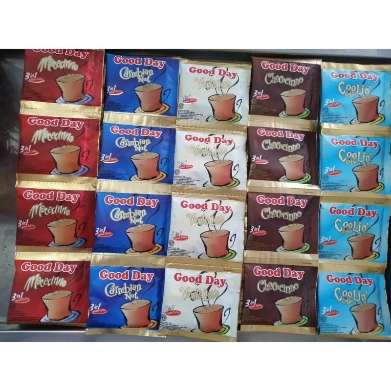 

GOOD DAY 3in1 kopi instant sachet ( renceng )