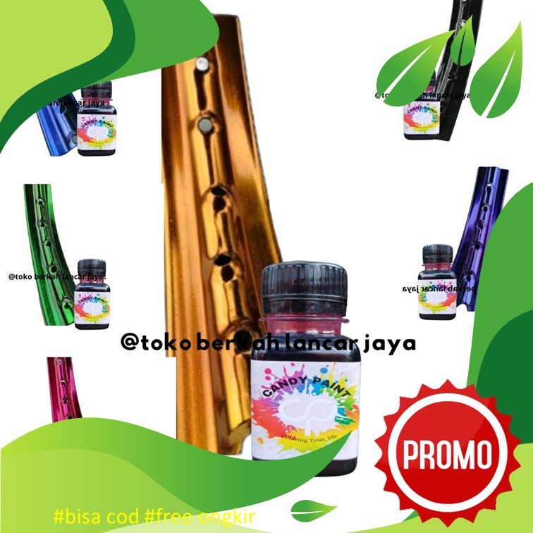 (OLES) 50 ML CANDY PAINT Pewarna Logam Chrome Candy Paint Instan Chrome Cat Oles