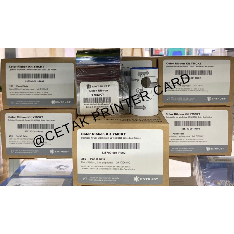 Ribbon Color YMCKT Datacard 535700-001-R092 / Datacard / R092