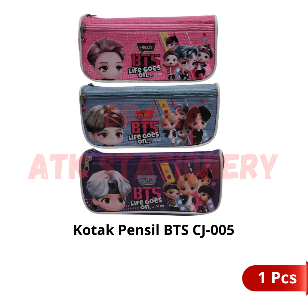 

Kotak Pensil 2 Sleting BTS CJ-005 / Tempat Pensil / Pencil Case 2 Sleting BTS CJ-005