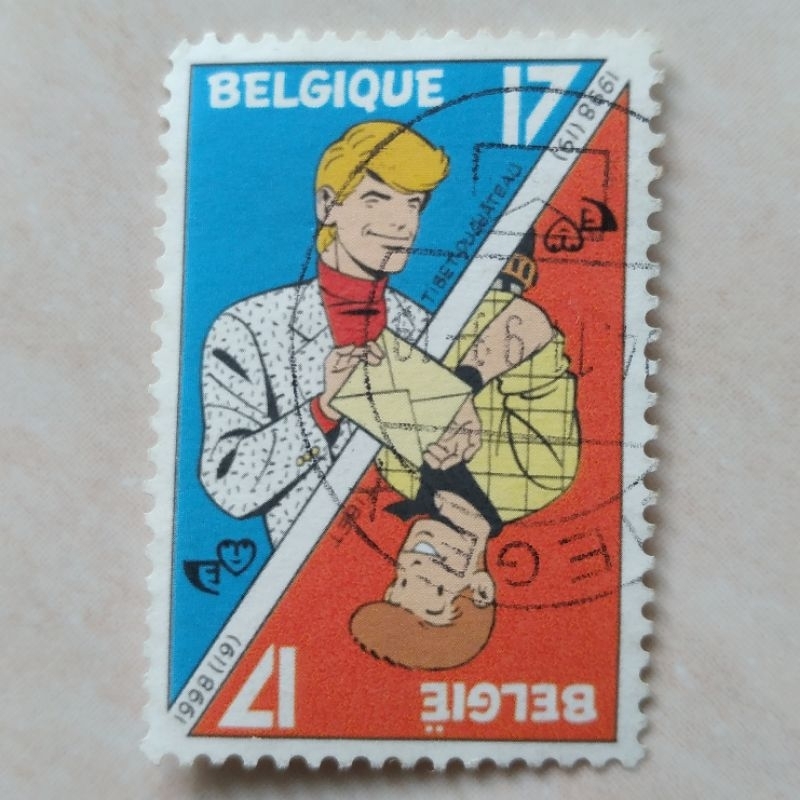 

Prangko Perangko Kuno Belgia Youth Philately 1998 Chick Bill-Rick Hochet - YN1884