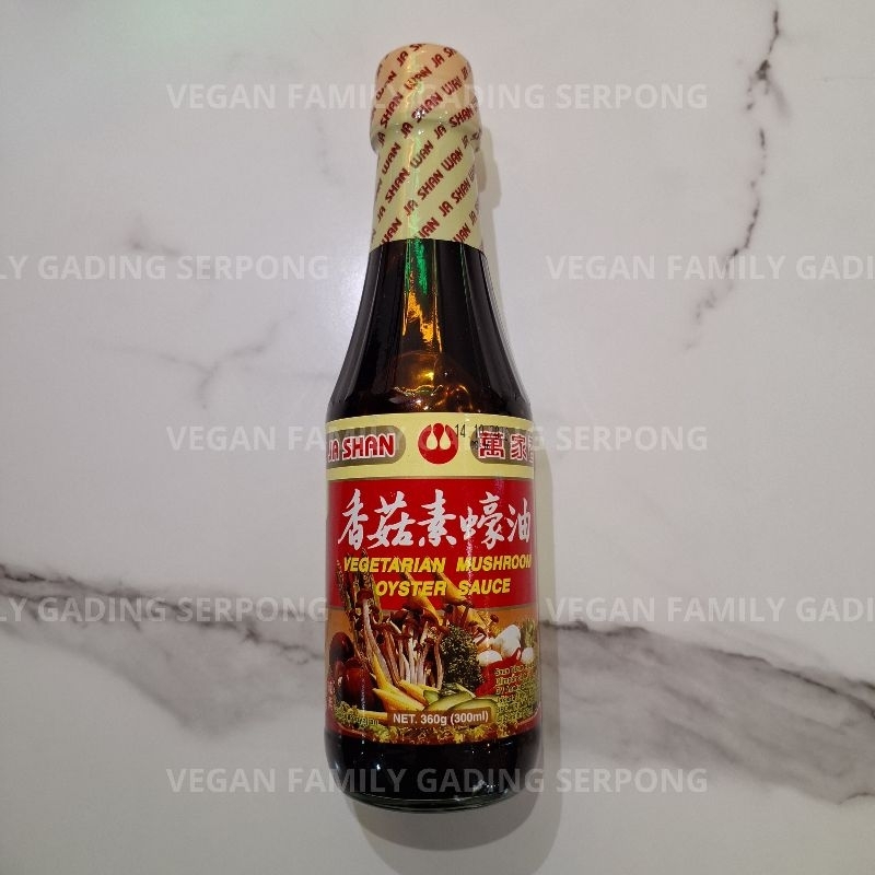 

Wan Ja Shan Vegetarian Mushroom Oyster Sauce 360ml - Sauce Tiram Vegan Vegetarian