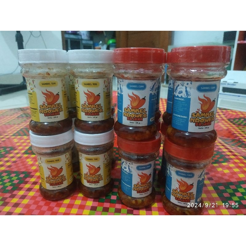 

HARGA PROMO 10.10 Sambel Paket isi 3 Varian. Sambell bawang mercon, sambel cumi pedas dan sambel teri