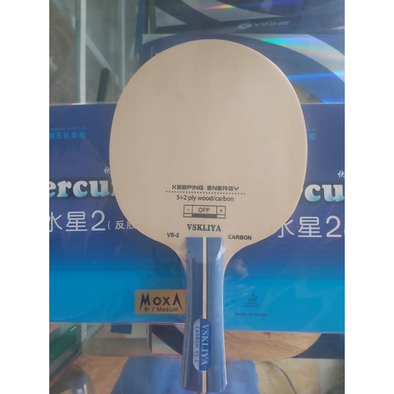 bet tenis meja sepaket  kayu carbon  karet mercury