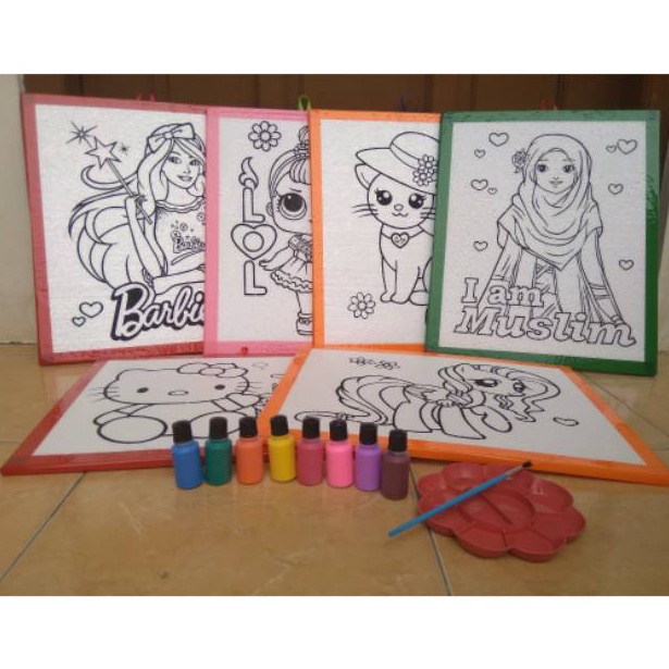 

KODE D73F paket lukis sterofoam double