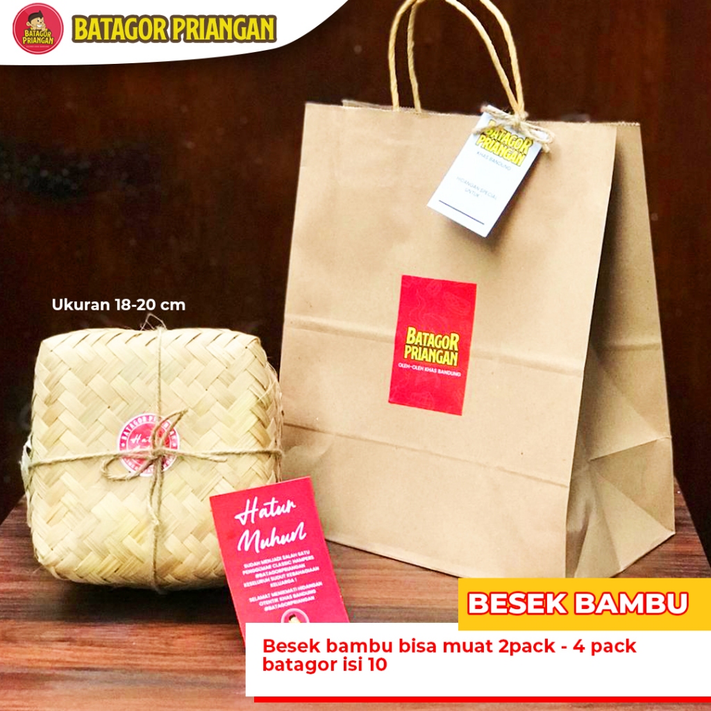 

Besek Bambu kemasan hampers Batagor Priangan