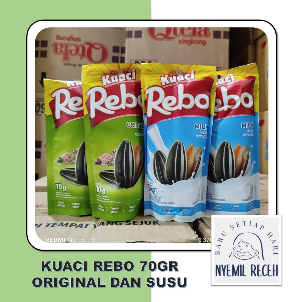 

Kuaci Rebo 70gr Original dan Susu