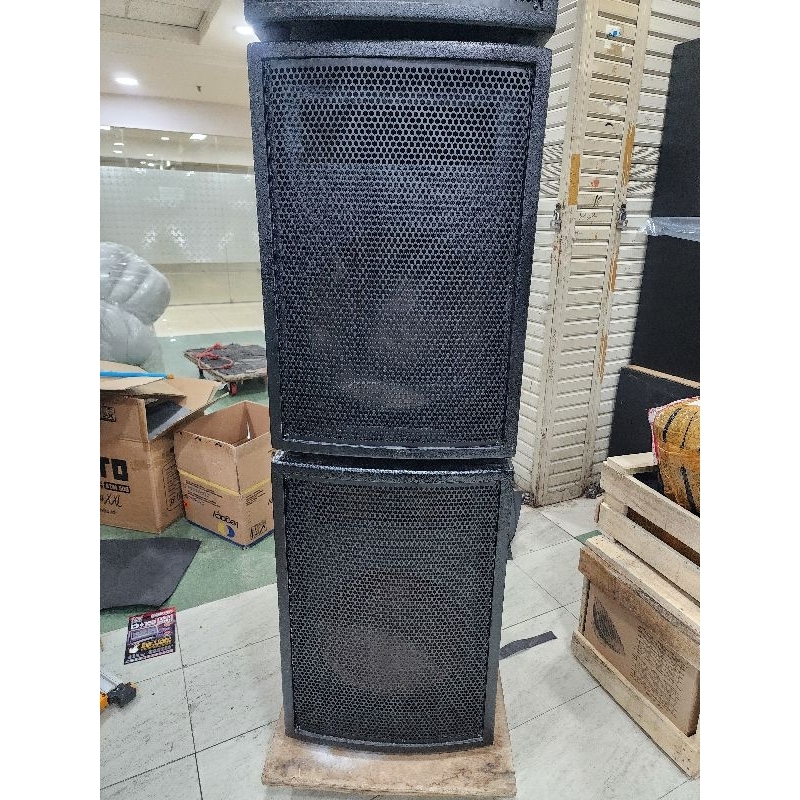 ( JUAL 2 BUAH) box kayu monitor voice 15 inch 2 way