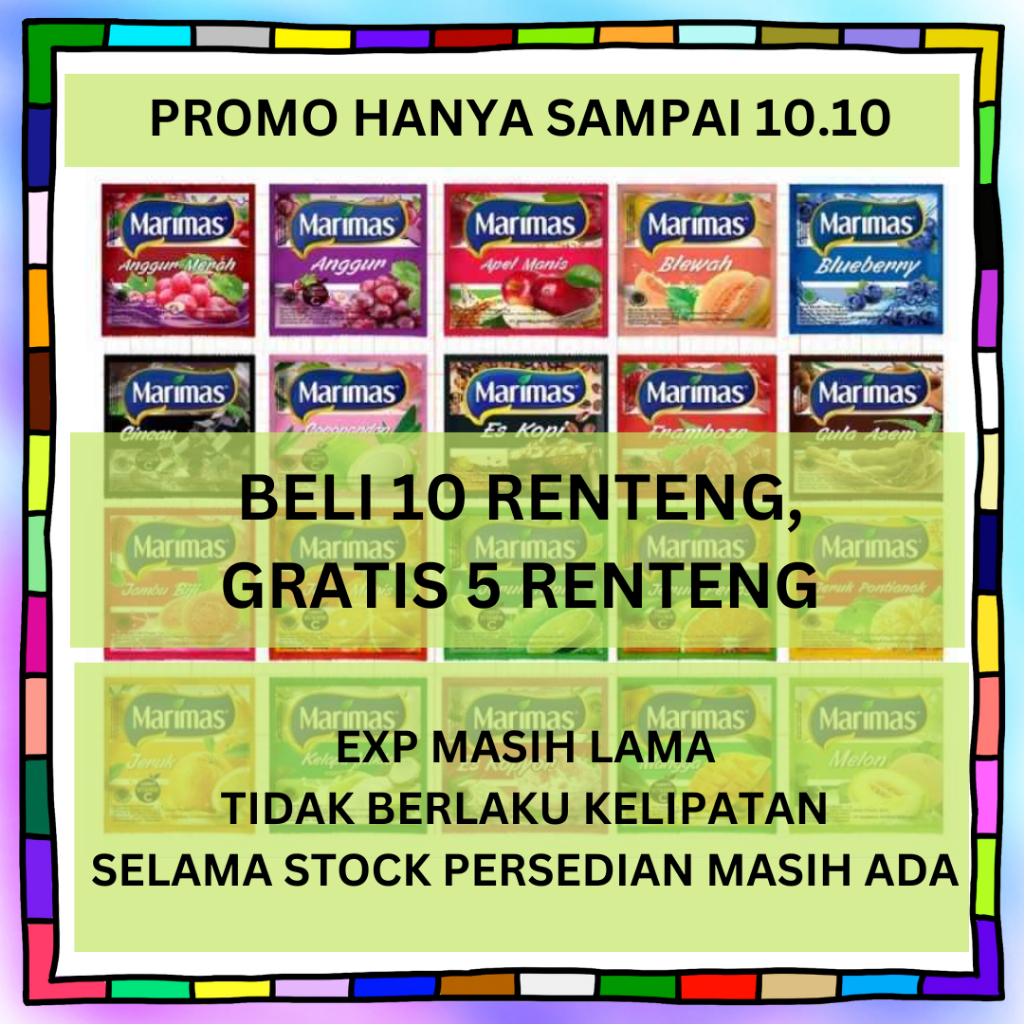 

LIVE [BELI 10, GRATIS 5] MARIMAS MINUMAN SERBUK