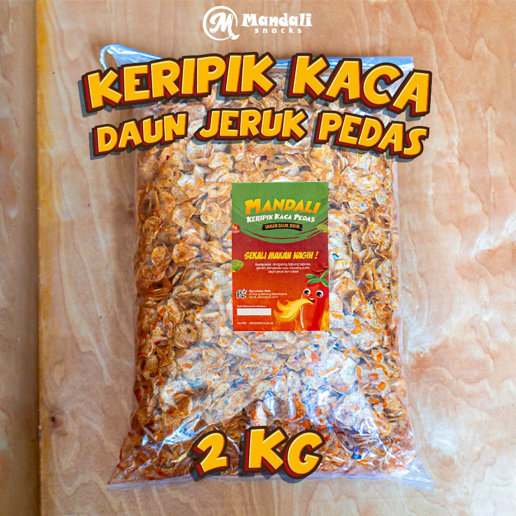 

KERIPIK KACA DAUN JERUK PEDAS MANDALI 2 KG GURIH RENYAH