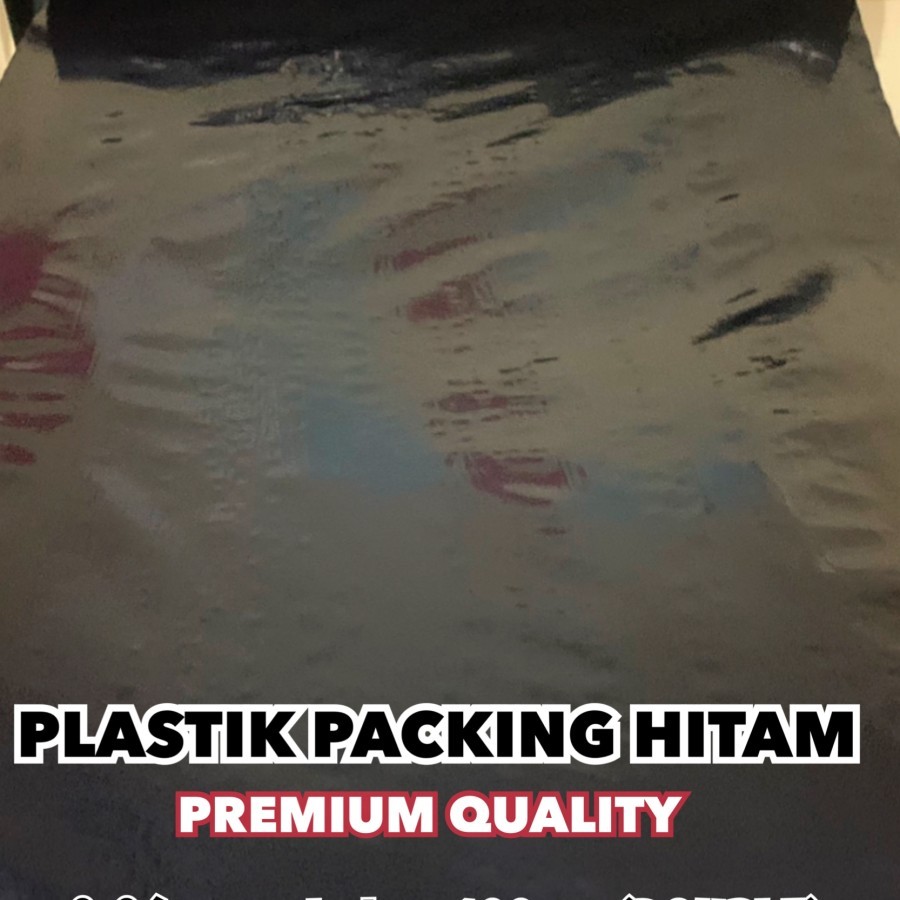 

Plastik online shop Hitam roll panjang 50 meter lebar 100 cm(double) kualitas Premium