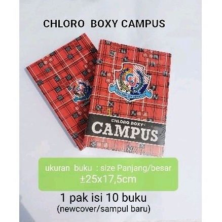 

KODE S56N Buku Tulis CloroBoxy isi 1 bukupak Made in Indonesia