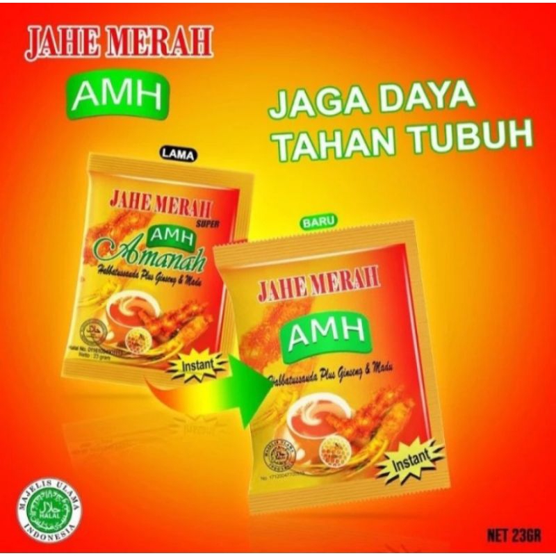 

1 ranceng jahe merah AMH isi 10 sachet x 20 gram