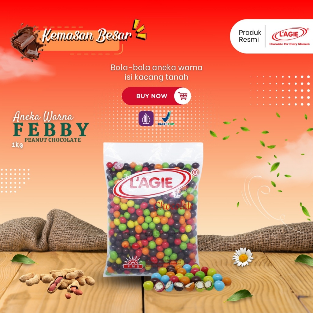 

LAGIE FEBBY PEANUT ANEKA WARNA 1KG