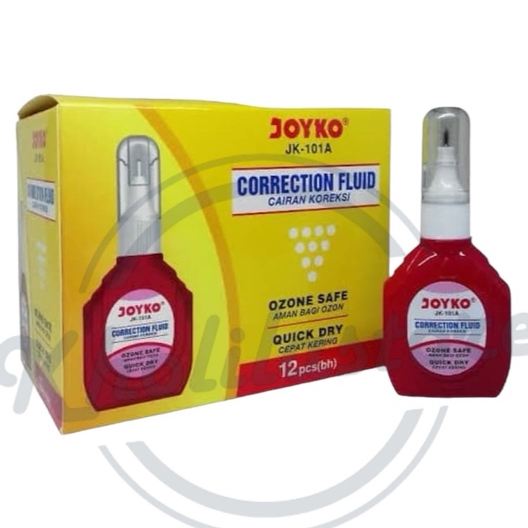 

KODE A32A 12 pcs Correction Fluid Tipe X Joyko JK11A