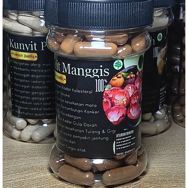

KULIT MANGGIS Serbuk Kapsul Murni Asli Berkhasiat Obat Herbal Suplemen Kesehatan
